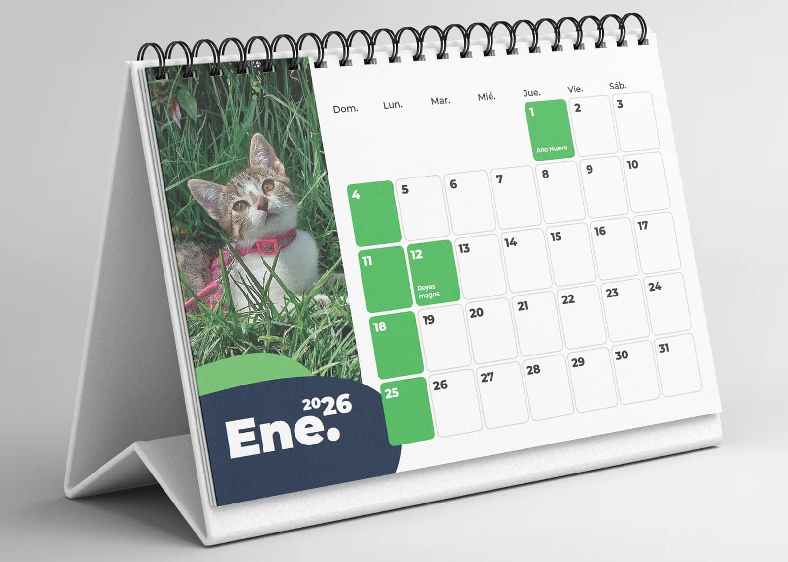 Calendario de escritorio Petis personalizado para mascotas